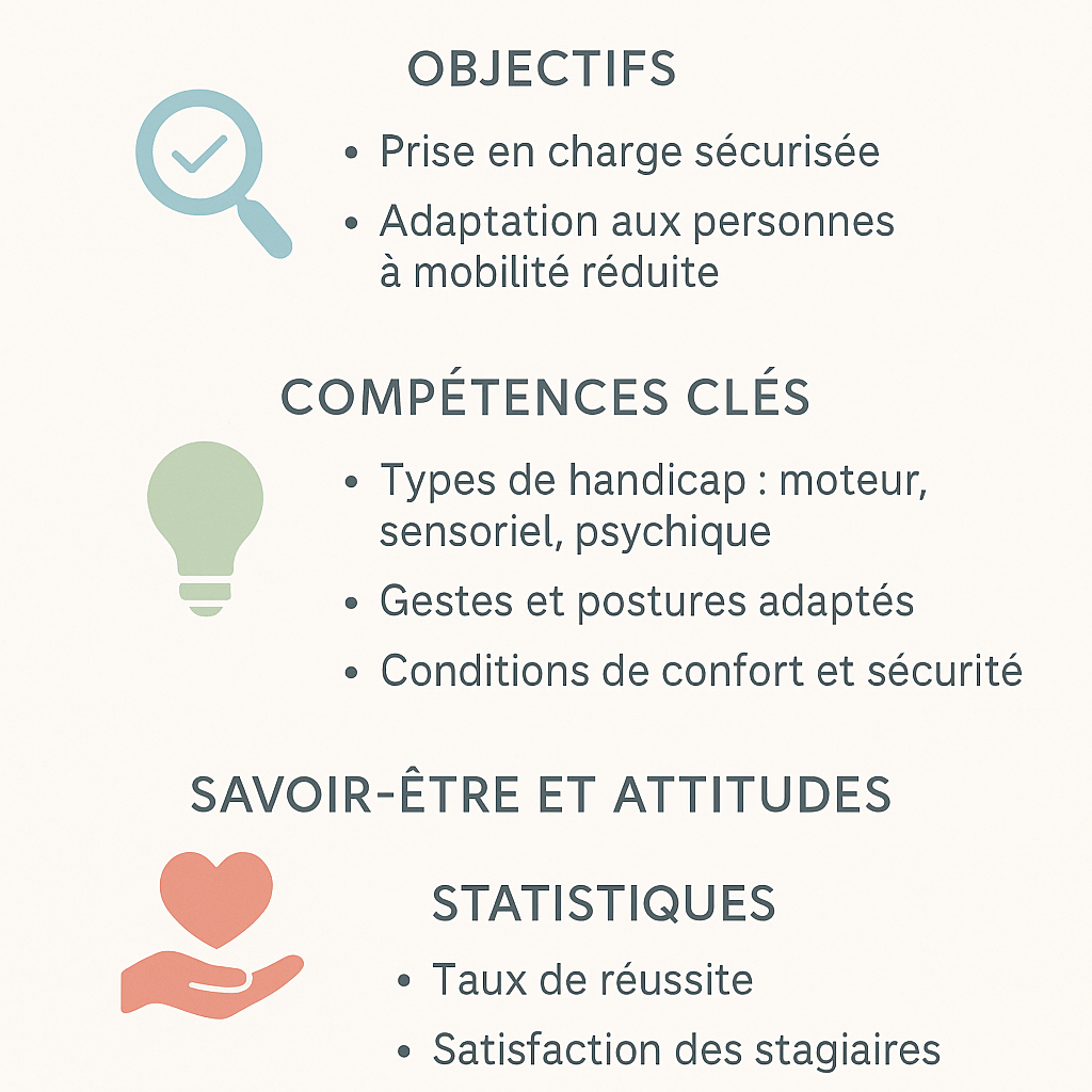 Quels sont les objectifs et compétences clés acquis lors d’une formation TPMR ?